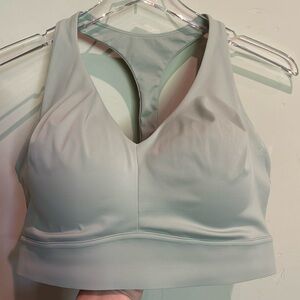 Athleta light green sports bra s 38dd